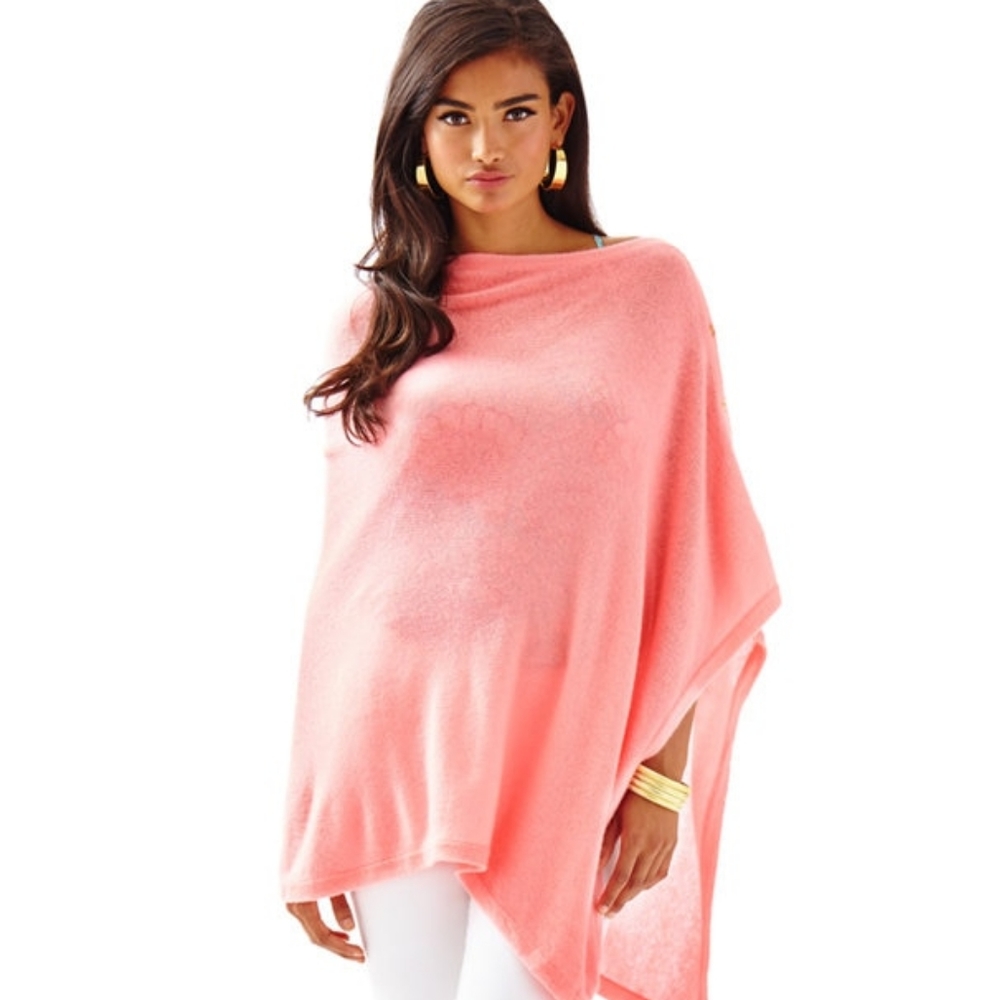 Lilly Pulitzer cashmere poncho